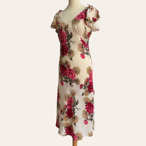 Robe midi imprimé floral