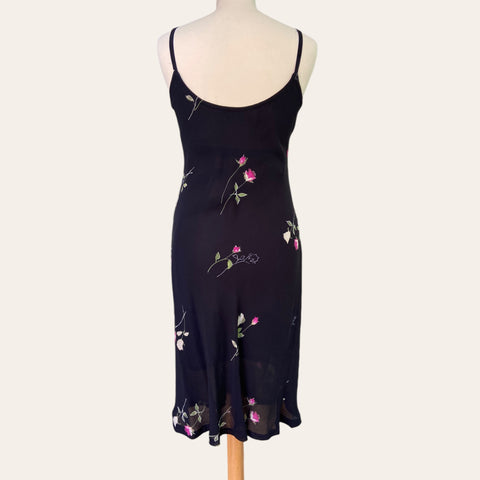 Robe mi-longue imprimé floral