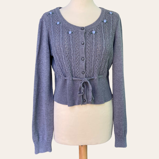 Cardigan à broderies