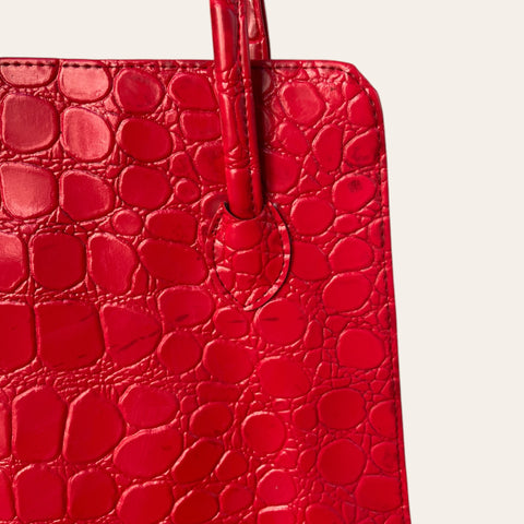 Sac en simili cuir croco