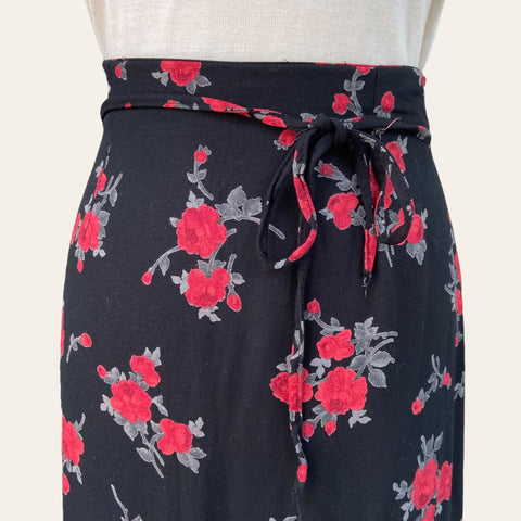 Jupe midi imprimé floral