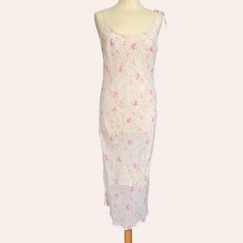 Floral print mid-length dress