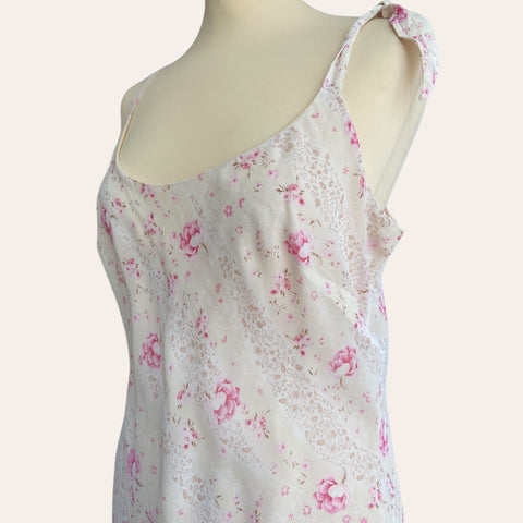 Floral print mid-length dress