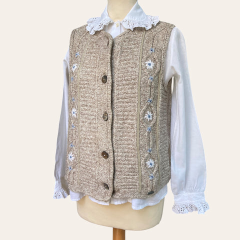 Austrian embroidered cardigan