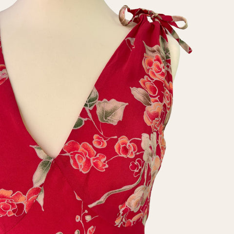 Robe mi-longue imprimé floral