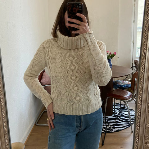 Mohair turtleneck sweater