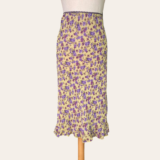 Jupe midi imprimé floral