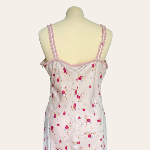 Floral print slip dress