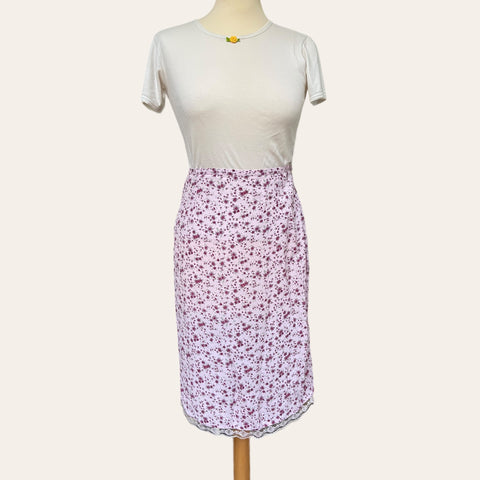 Jupe midi imprimé floral