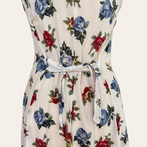 Robe boutonnée imprimé floral