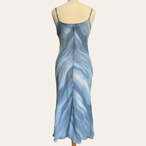 Robe midi imprimé tie and dye