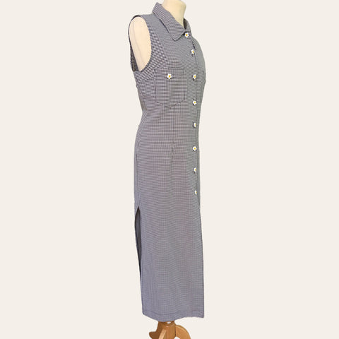 Robe mi-longue imprimé vichy