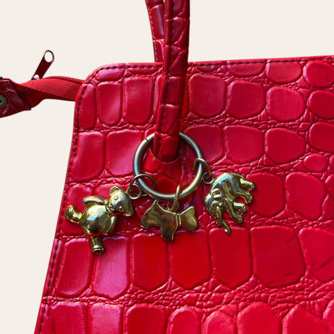 Sac en simili cuir croco