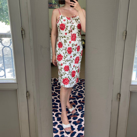 Robe midi imprimé floral