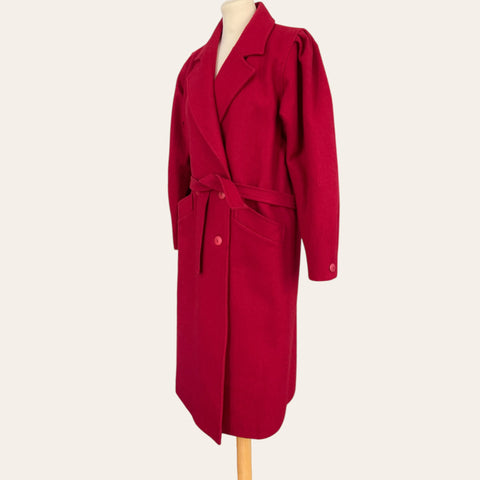 Belted wool coat