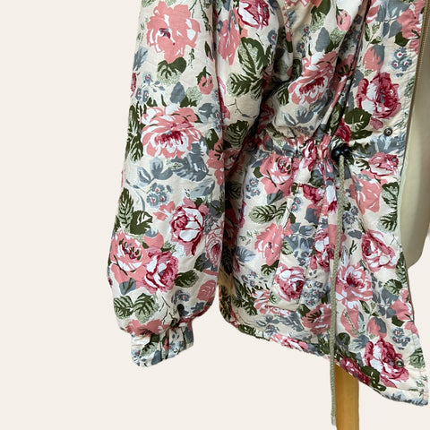 Parka doudoune imprimé floral