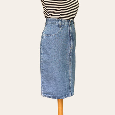 Jupe midi en jean