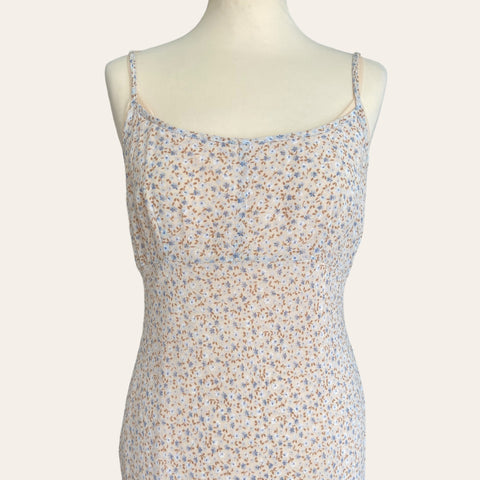 Floral print mid-length dress