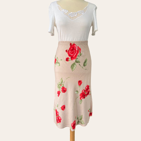 Jupe midi imprimé floral