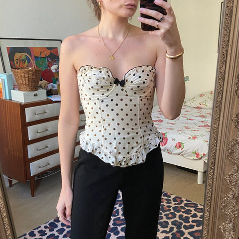 Bustier à pois