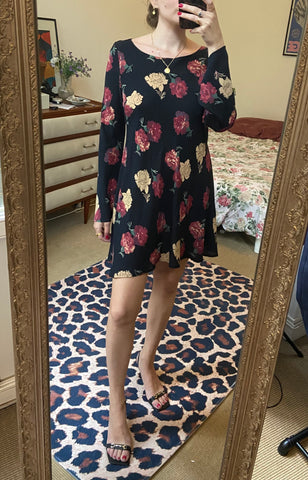 Robe évasée imprimé floral