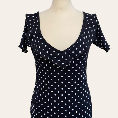 Polka dot midi dress