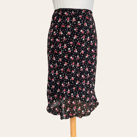 Jupe midi imprimé floral