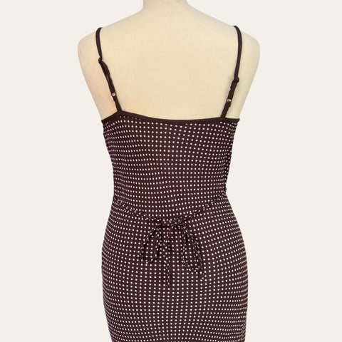 Polka dot midi dress