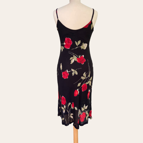 Robe mi-longue imprimé floral