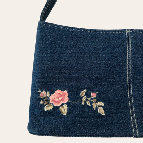 Sac baguette en jean