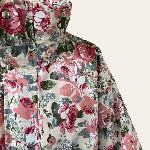 Parka doudoune imprimé floral