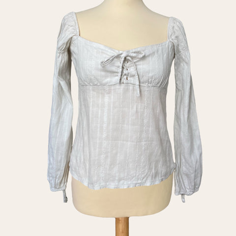 Blouse à laçage