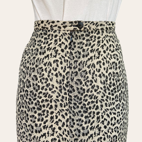 Leopard print skirt