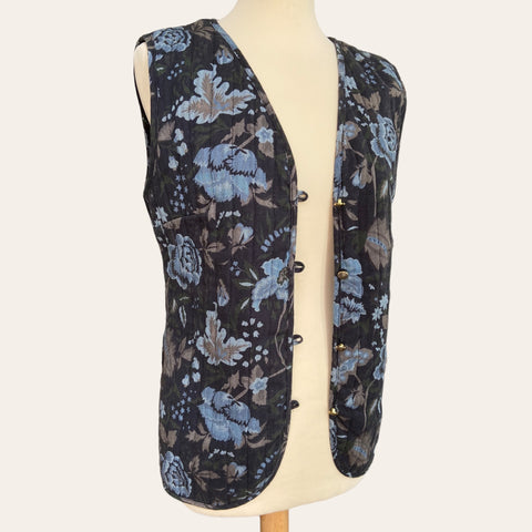 Gilet imprimé floral et son t-shirt