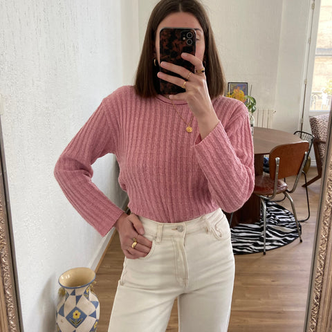 Pink wool sweater