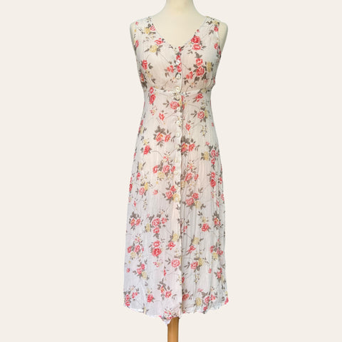 Robe boutonnée imprimé floral