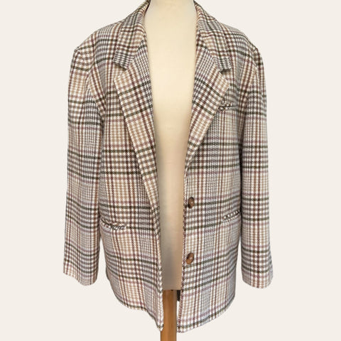 Checked blazer