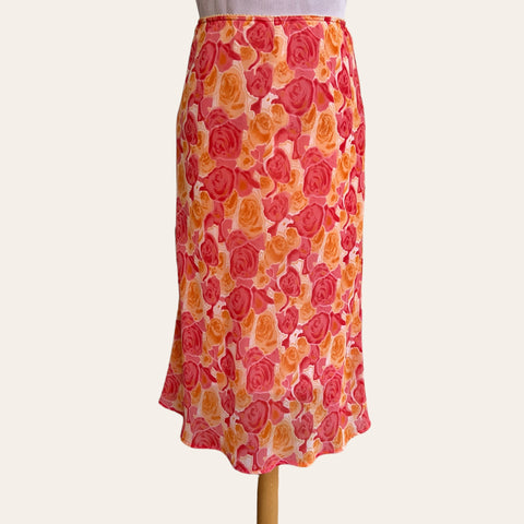 Jupe midi imprimé floral