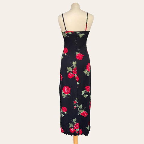 Long floral print dress