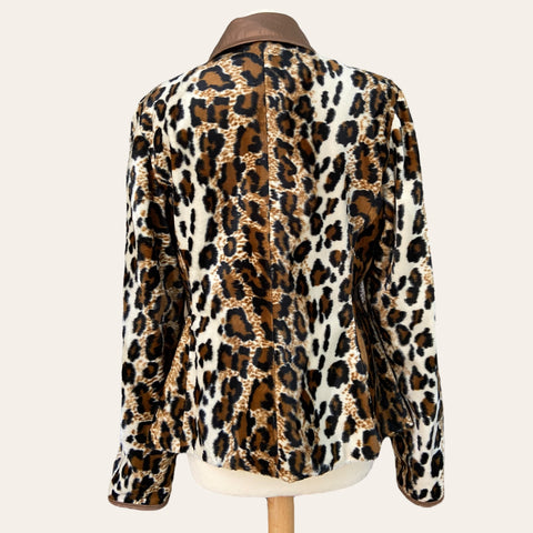 Reversible leopard jacket