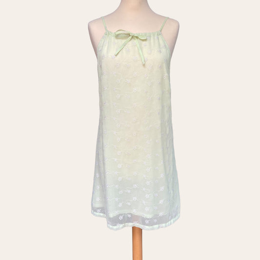 Embroidered mini dress