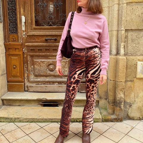 Kenzo leopard print pants