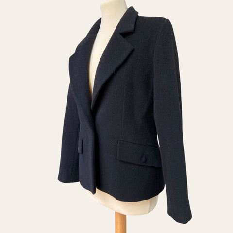 Blazer noir en laine