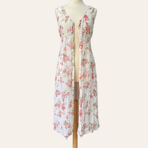 Robe boutonnée imprimé floral