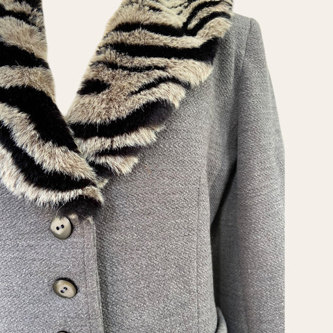 Fur collar jacket