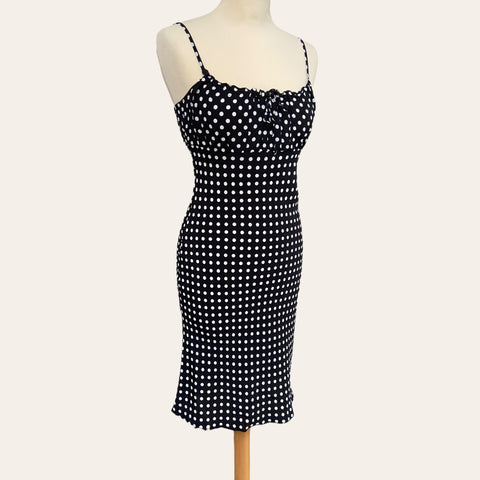 Robe midi imprimé pois