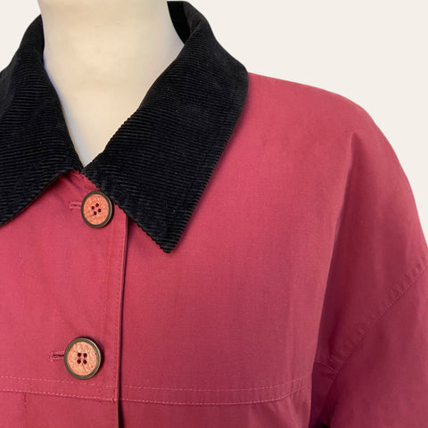 Corduroy collar coat