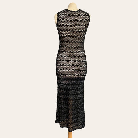 Robe en crochet et lurex