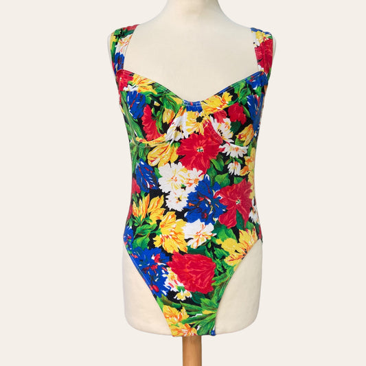 Floral print bodysuit