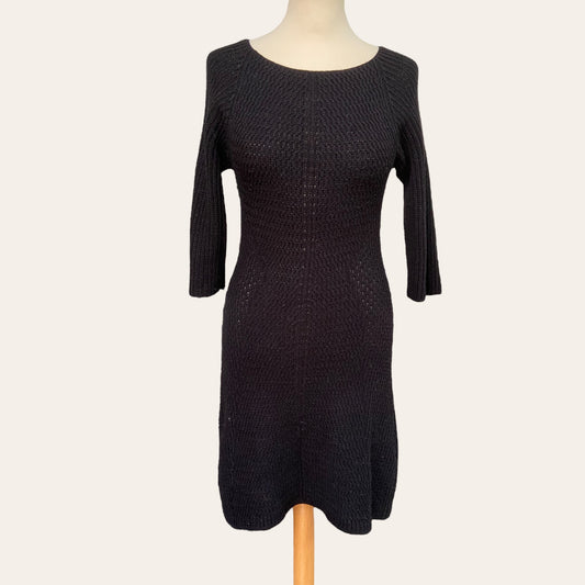 Openwork knit dress